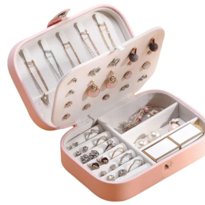 Shining Diva Fashion Jewellery Organisers Box PU Leather Storage Case for Rings, Earrings, Necklace Jewelry Organizer for Women Travel Valentine Birthday Gifts for Girls Wife Girlfriend (BOX1001)